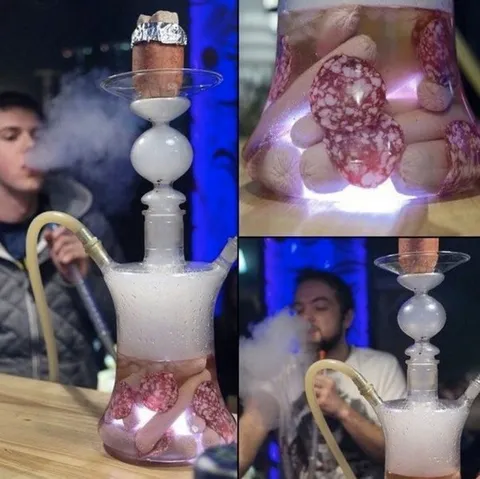 Кальян с колбасой внутри