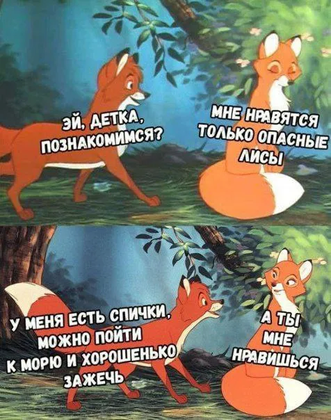 Опасные лисы и спички