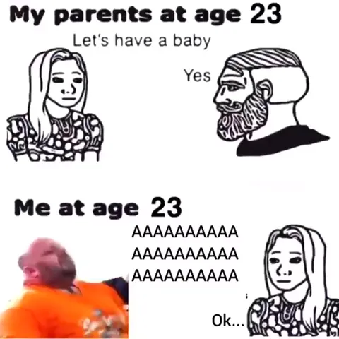 Me at Age 23 Screaming