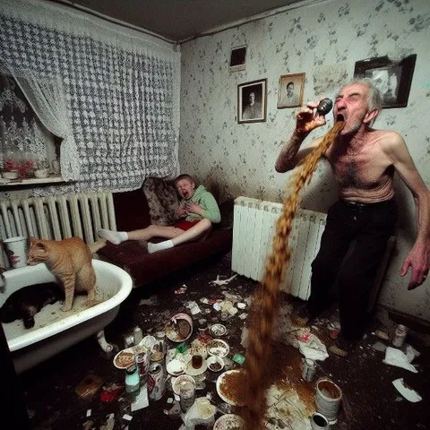 Дед поёт до рвоты
