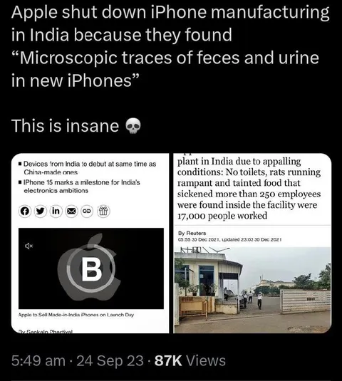 Apple Finds Faces and Urine