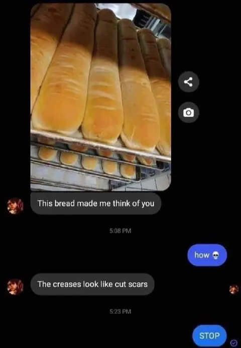 Bread That Looks Like Cut Scars