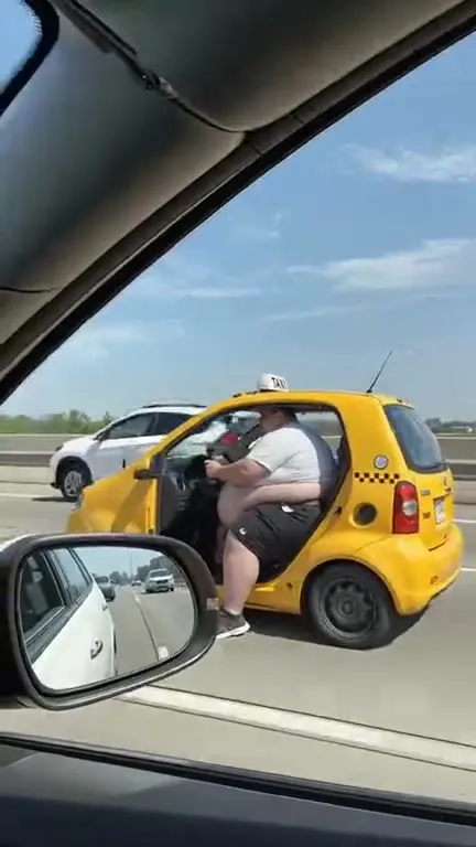 Taxi Driver With No Legroom