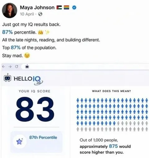 The 87th Percentile IQ Flex
