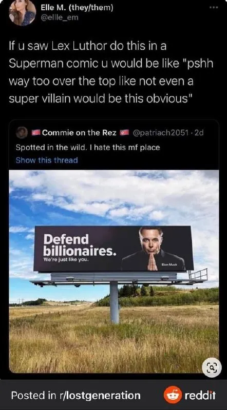 Defend Billionaires Billboard