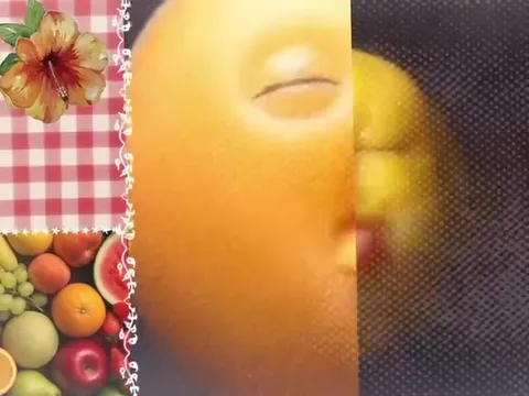 Фрукты с драматичными лицами