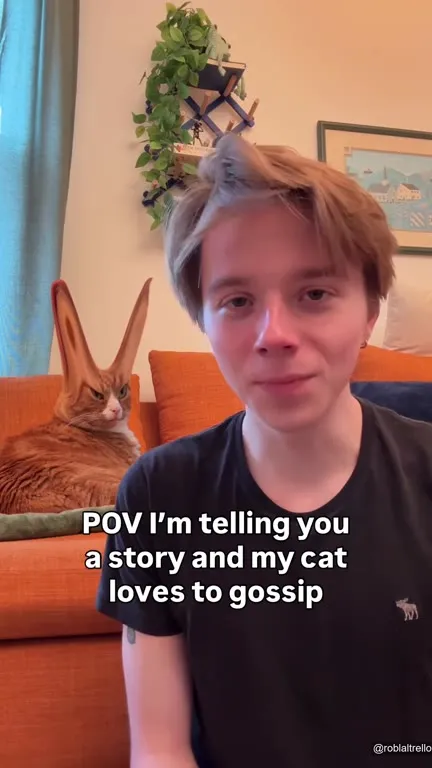Cat Loves to Gossip