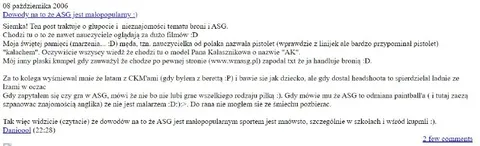 Nauczycielka nazwała pistolet kałachem