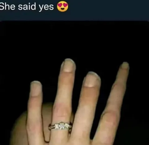 She Said Yes Engagement Ring