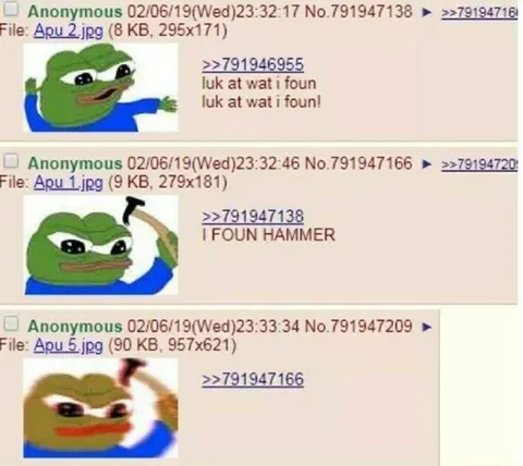 Pepe Finds a Hammer