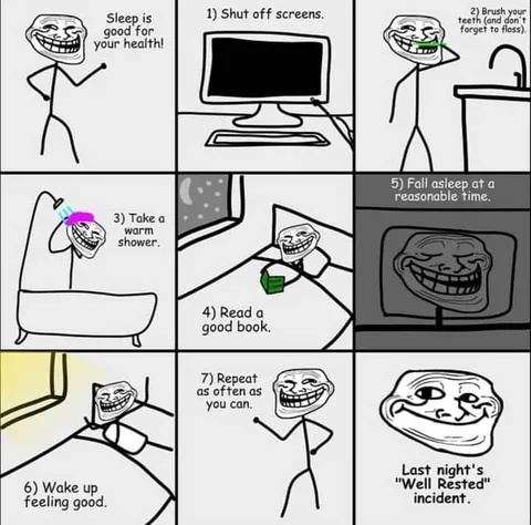 Well Rested Trollface Routine