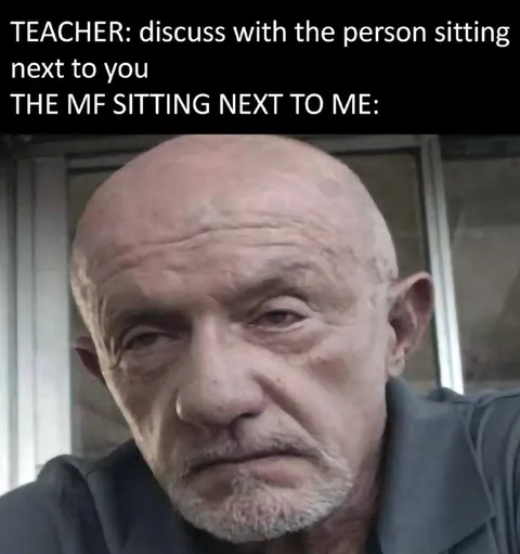 Teacher Says Discuss With Your Neighbor