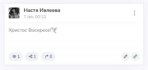 Христос Воскресе 7 января