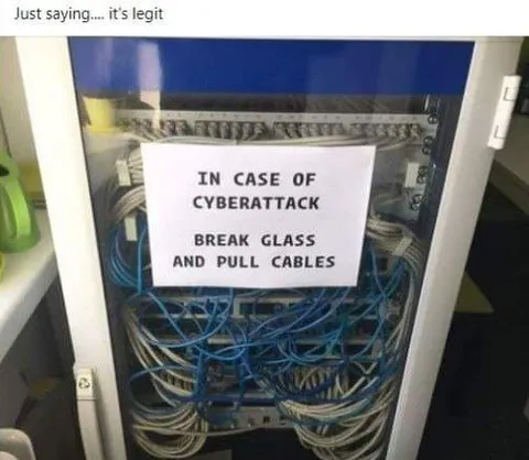 Cyberattack Break Glass Cables