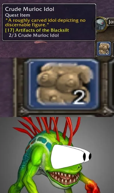 Crude Murloc Idol Looks Terrifying