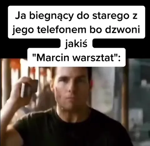 Biegnę do starego z telefonem