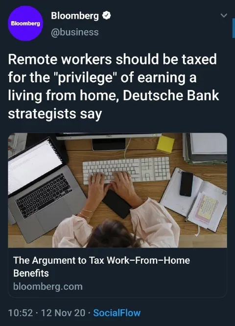 Remote Work Tax Debate