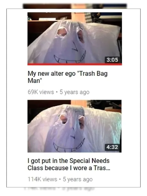 Trash Bag Man Special Needs Class