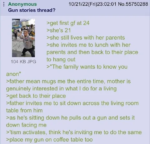 Meeting Her Parents With Guns