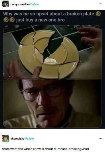 Walter White Broken Plate