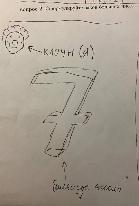 Клоун и большое число 7