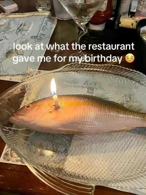 Restaurant Birthday Fish Gift