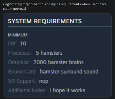 Forgotten Hamster System Requirements