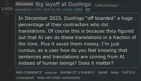 Big layoff at Duolingo