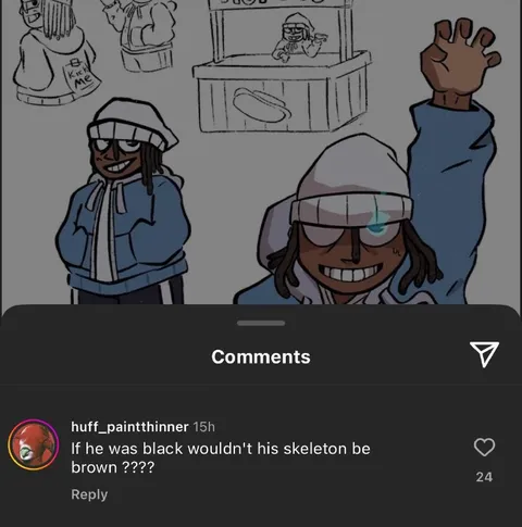 Brown Skeleton Comment