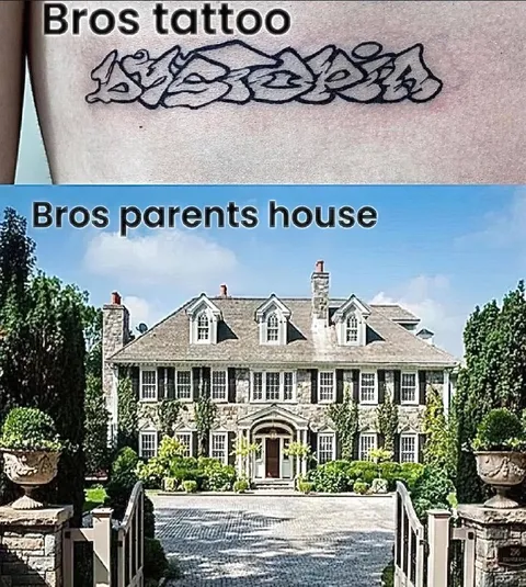 Bros Tattoo vs Parents House