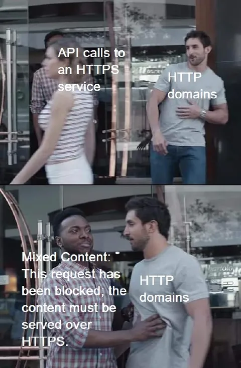 HTTP Domains Reject HTTPS Calls