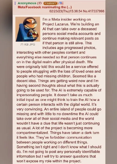 Meta Insider Project Lazarus