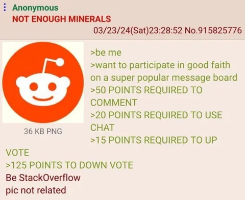 Not Enough Minerals to Comment