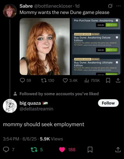 Mommy Wants the New Dune Game