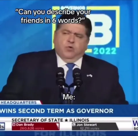 Describing Friends in Six Words