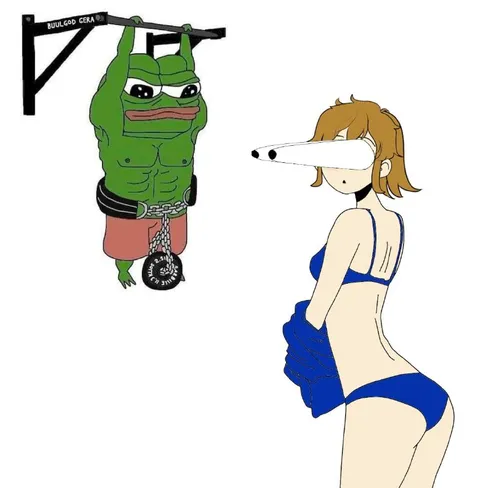 Pepe Hangs Beside Anime Girl