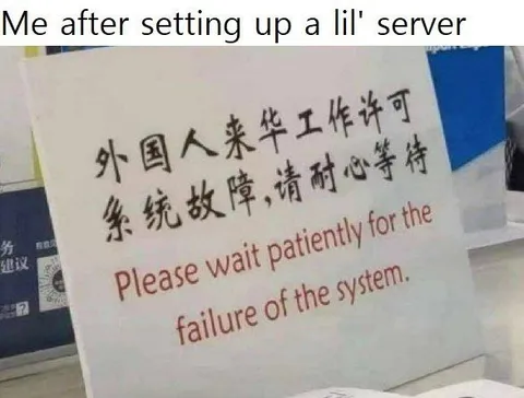 Server Setup Failure