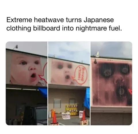 Japanese Billboard Turns Nightmare Fuel