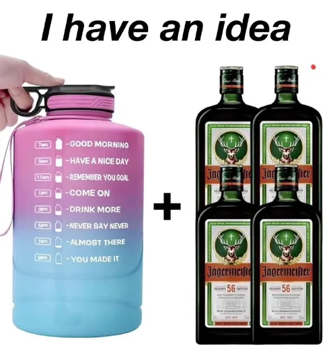 Water Bottle Plus Jägermeister