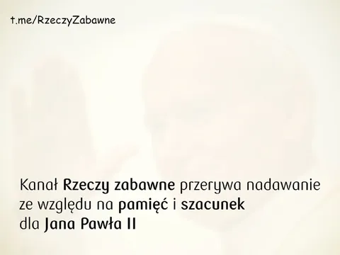 Kanał przerywa nadawanie dla papieża