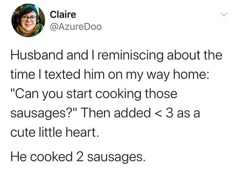 Two Sausages for a Little Heart