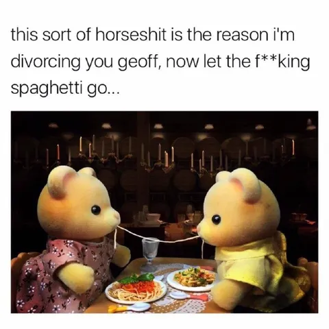 Divorcing Over Spaghetti