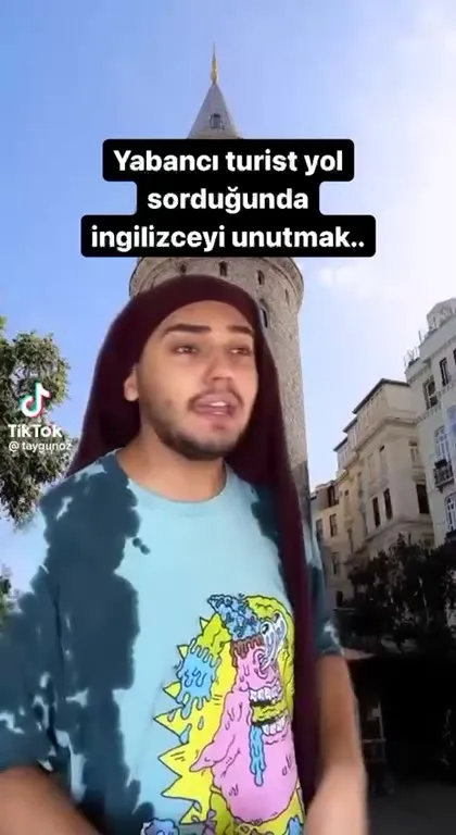 Yabancı turist yol sorunca