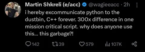 Python to the Dustbin