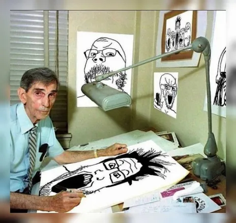 Художник рисует самого себя