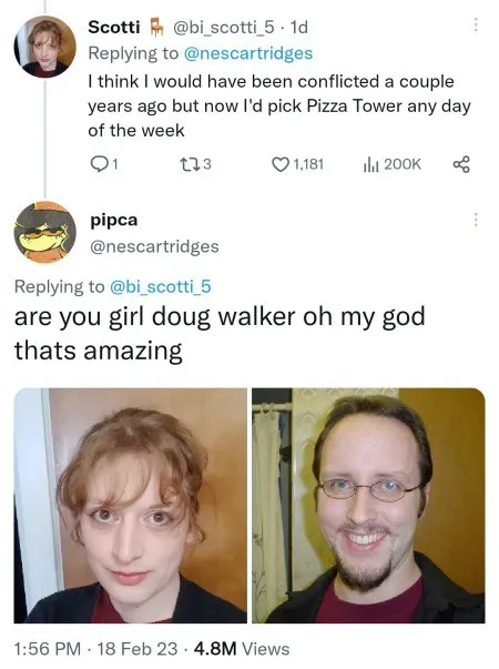 Girl Doug Walker Reaction