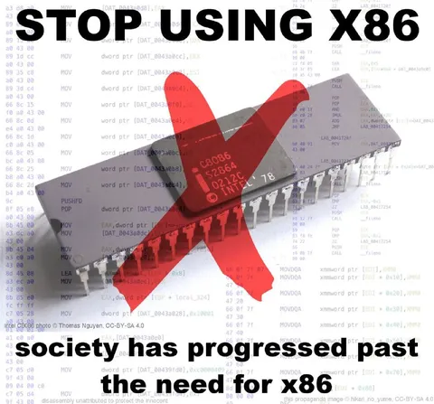 Stop Using X86