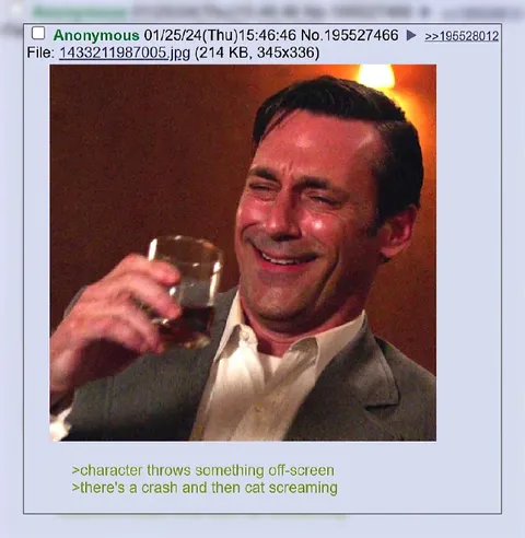 Don Draper Laughs at the Crash