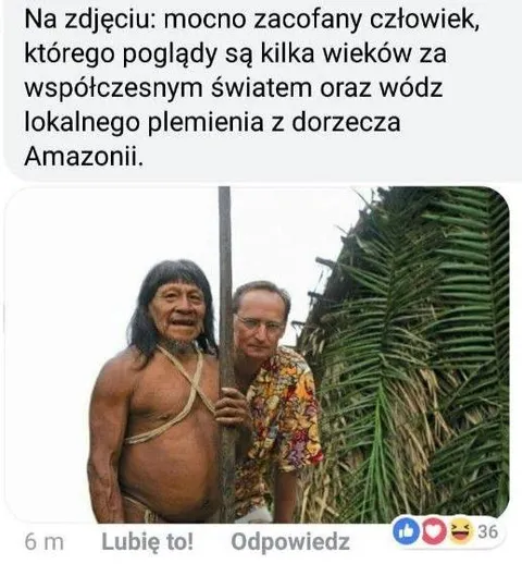 Wódz lokalnego plemienia z Amazonii