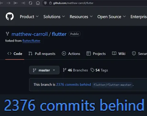 2376 Commits Behind